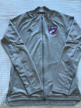 Adidas FC Dallas Women's Gray Full-Zip Jacket